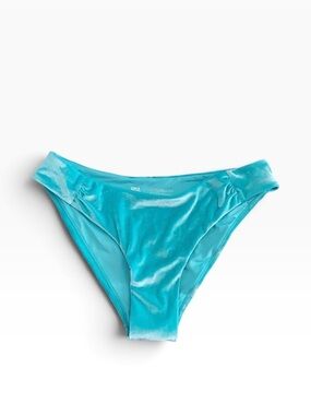 Velvet Bikini Bottoms in Turquoise